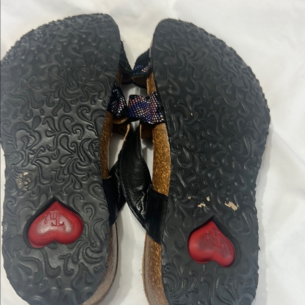 Women's Black and Brown Sandals Think! - Picture 2 of 5